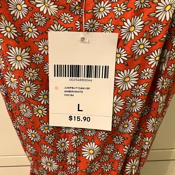 Forever 21 Orange Daisy Romper - Picture 5 of 7